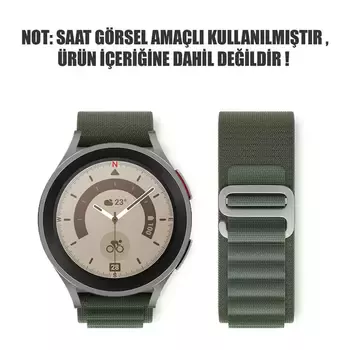 Microsonic Samsung Galaxy Watch 5 44mm Kordon Alpine Loop Yeşil