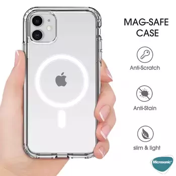 Microsonic Apple iPhone 11 Pro Kılıf MagSafe Clear Soft Şeffaf