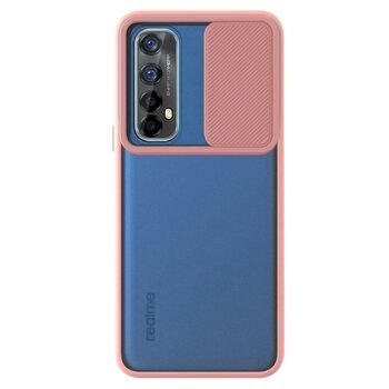 Microsonic Realme 7 Kılıf Slide Camera Lens Protection Rose Gold