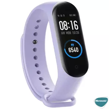 Microsonic Xiaomi Mi Band 7 Silikon Kordon Lila