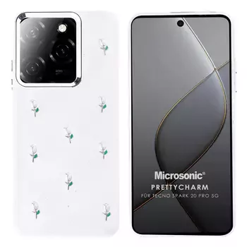 Microsonic TECNO Spark 20 Pro Kılıf PrettyCharm Tulip