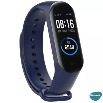 Microsonic Xiaomi Mi Band 7 Silikon Kordon Lacivert