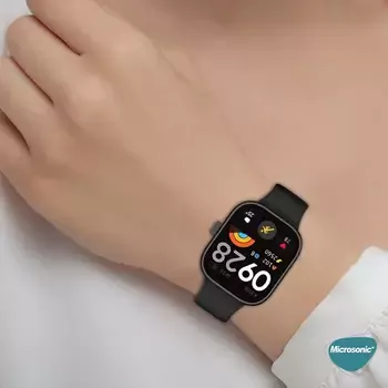 Microsonic Xiaomi Redmi Watch 4 Kordon Silicone Sport Band Kırmızı