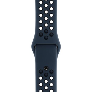 Microsonic Apple Watch Series 7 45mm Rainbow Sport Band Kordon Yeşil Siyah