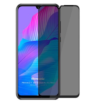 Microsonic Huawei P Smart S Invisible Privacy Kavisli Ekran Koruyucu Siyah