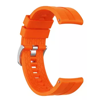 Microsonic Oppo Watch 41mm Kordon, Silicone RapidBands Turuncu ( Gümüş Pimli )