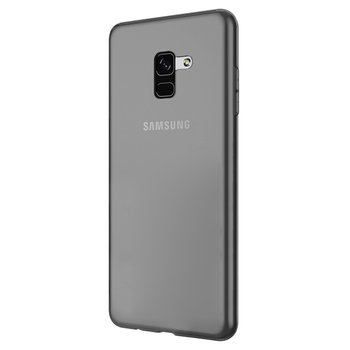 Microsonic Samsung Galaxy A8 Plus 2018 Kılıf Transparent Soft Siyah