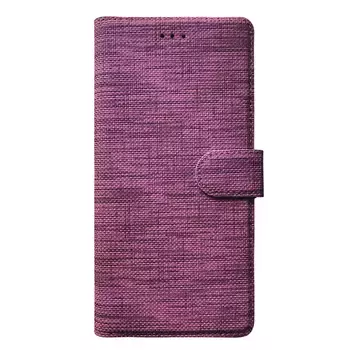 Microsonic Samsung Galaxy A54 Kılıf Fabric Book Wallet Mor