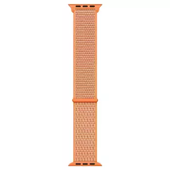 Microsonic Apple Watch Series 8 41mm Hasırlı Kordon Woven Sport Loop Turuncu