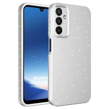 Microsonic Samsung Galaxy A15 Kılıf Grand Stardust Gümüş