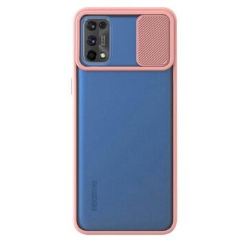 Microsonic Realme 7 Pro Kılıf Slide Camera Lens Protection Rose Gold