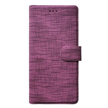 Microsonic Samsung Galaxy M31 Kılıf Fabric Book Wallet Mor