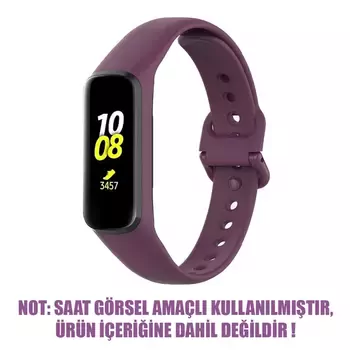 Microsonic Samsung Galaxy Fit 2 Silikon Kordon Mor