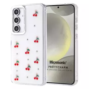 Microsonic Samsung Galaxy S24 FE Kılıf PrettyCharm Cherry