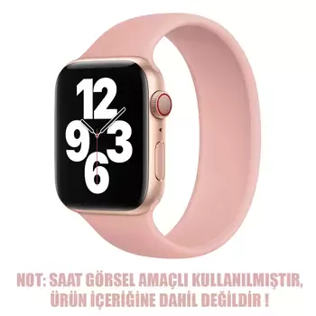 Microsonic Apple Watch Ultra 2 Kordon, (Medium Size, 145mm) New Solo Loop Rose Gold