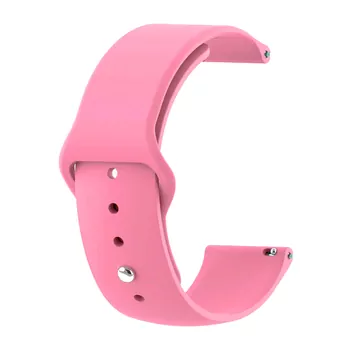 Microsonic Huawei Watch 5 46mm Silicone Sport Band Pembe