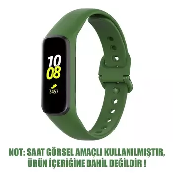 Microsonic Samsung Galaxy Fit 2 Silikon Kordon Koyu Yeşil