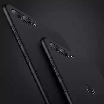 Microsonic Matte Silicone Asus Zenfone Max Plus M1 (5.7'') ZB570TL Kılıf Siyah