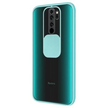 Microsonic Xiaomi Redmi 9 Kılıf Slide Camera Lens Protection Turkuaz