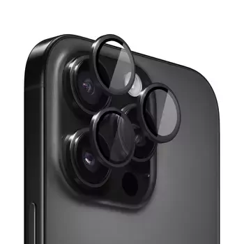 Microsonic Apple iPhone 16 Pro Max Tekli Kamera Lens Koruma Camı Siyah