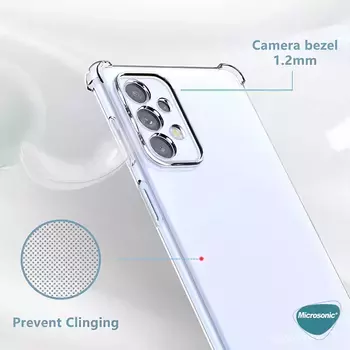 Microsonic Samsung Galaxy A23 Kılıf Anti Shock Silikon Şeffaf