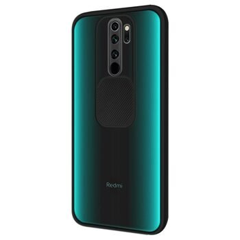 Microsonic Xiaomi Redmi 9 Kılıf Slide Camera Lens Protection Siyah