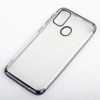 Microsonic Samsung Galaxy M31 Kılıf Skyfall Transparent Clear Siyah