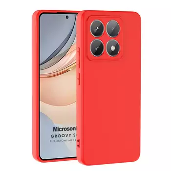 Microsonic Xiaomi 14T Pro Kılıf Groovy Soft Kırmızı