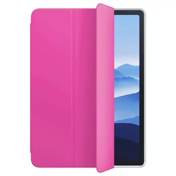 Microsonic Apple iPad Air 11 2024 Kılıf (A2902-A2903) Slim Translucent Back Smart Cover Pembe