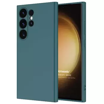 Microsonic Samsung Galaxy S25 Ultra Kılıf Groovy Soft Koyu Yeşil