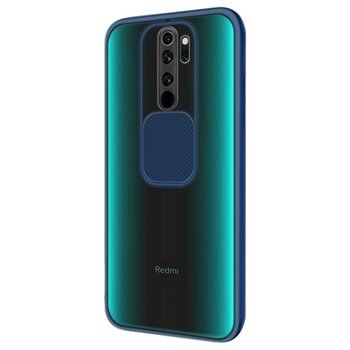 Microsonic Xiaomi Redmi 9 Kılıf Slide Camera Lens Protection Lacivert