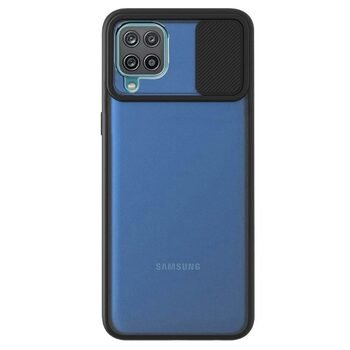 Microsonic Samsung Galaxy M12 Kılıf Slide Camera Lens Protection Siyah