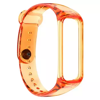 Microsonic Samsung Galaxy Fit 2 R220 Kordon Transparent Clear Band Turuncu