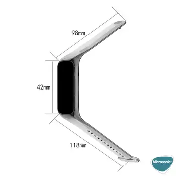 Microsonic Samsung Galaxy Fit 2 R220 Kordon Transparent Clear Band Turuncu