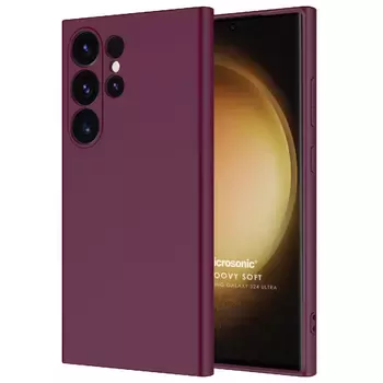 Microsonic Samsung Galaxy S25 Ultra Kılıf Groovy Soft Mor