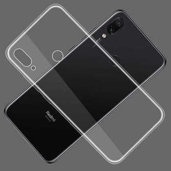 Caseup Xiaomi Redmi Note 7 Pro Kılıf Transparent Soft Beyaz