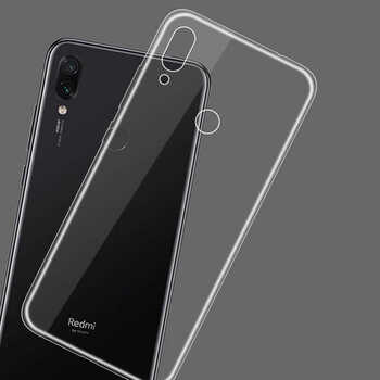 Caseup Xiaomi Redmi Note 7 Pro Kılıf Transparent Soft Beyaz