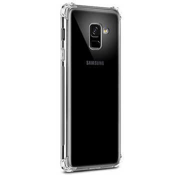 Microsonic Samsung Galaxy A8 2018 Kılıf Anti Shock Silikon Şeffaf