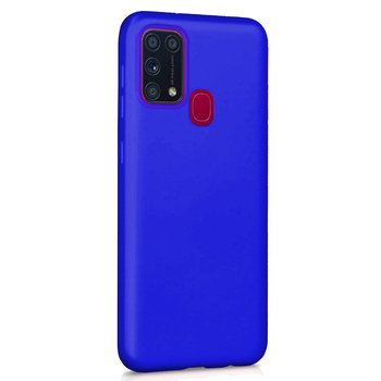 Microsonic Samsung Galaxy M31 Kılıf Matte Silicone Mavi