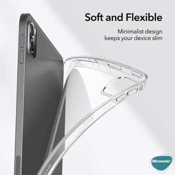 Microsonic Apple iPad Pro 11 2025 Kılıf (A3357-A3358) Transparent Soft Şeffaf