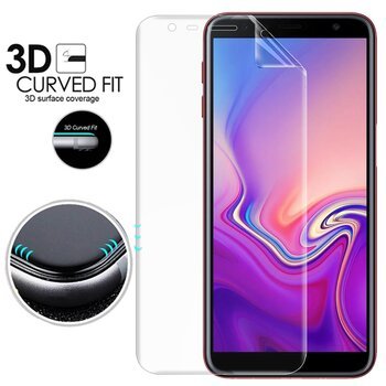 Microsonic Samsung Galaxy J4 Plus Kavisli Ekran Koruyucu Film Seti - Ön ve Arka