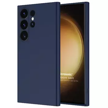 Microsonic Samsung Galaxy S25 Ultra Kılıf Groovy Soft Lacivert