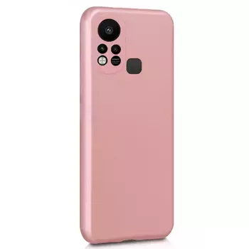 Microsonic Matte Silicone Infinix Hot 11S Kılıf Rose Gold