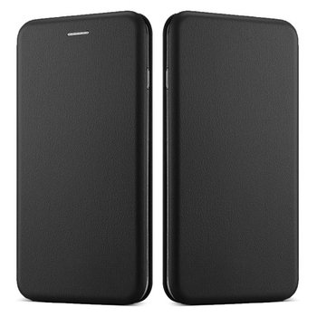 CaseUp Oppo AX7 Kılıf Manyetik Stantlı Flip Cover Siyah