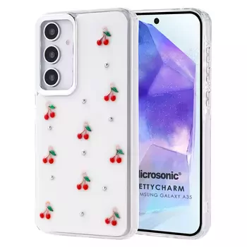 Microsonic Samsung Galaxy A35 Kılıf PrettyCharm Cherry