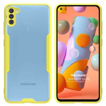 Microsonic Samsung Galaxy A11 Kılıf Paradise Glow Sarı