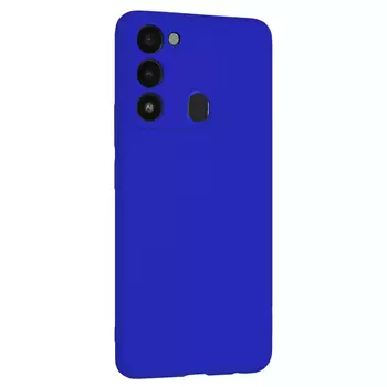 Microsonic Matte Silicone TECNO Spark 8C Kılıf Mavi