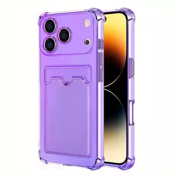 Microsonic Apple iPhone 17 Pro Card Slot Shock Kılıf Lila