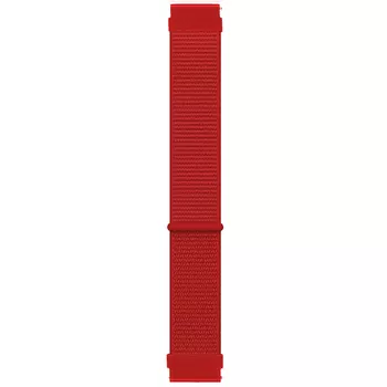 Microsonic Huawei Watch 5 46mm Hasırlı Kordon Woven Sport Loop Kırmızı