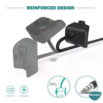 Microsonic Samsung Galaxy Fit e R375 Manyetik USB Şarj Kablosu Siyah